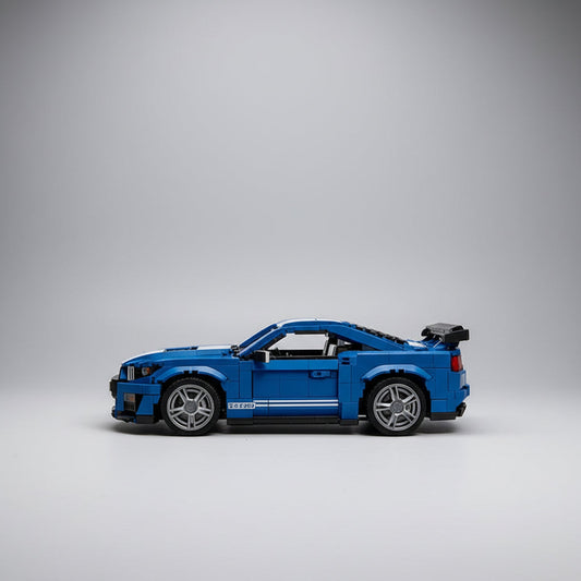 Coole blauwe sport auto | Bouwpakket