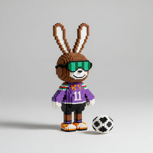Mega voetbal konijn | Bouwpakket