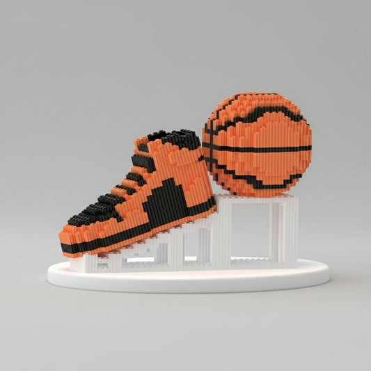 Oranje basketbal schoen bal | Bouwpakket
