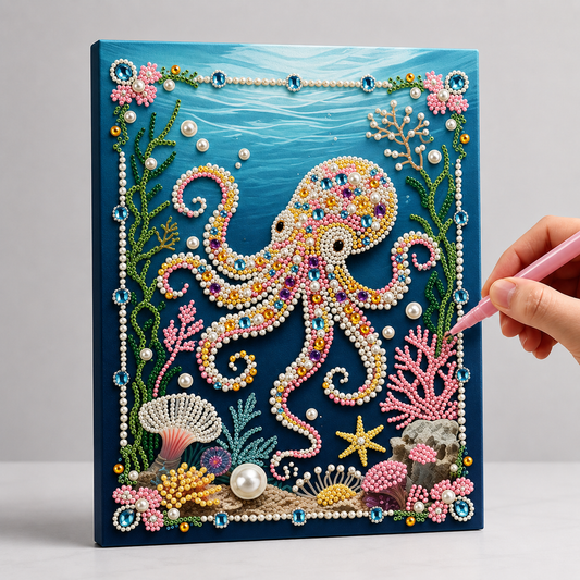 Octopus | Premium parel | Diamond Painting