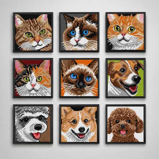 Tabby kat schilderij | Bouwpakket