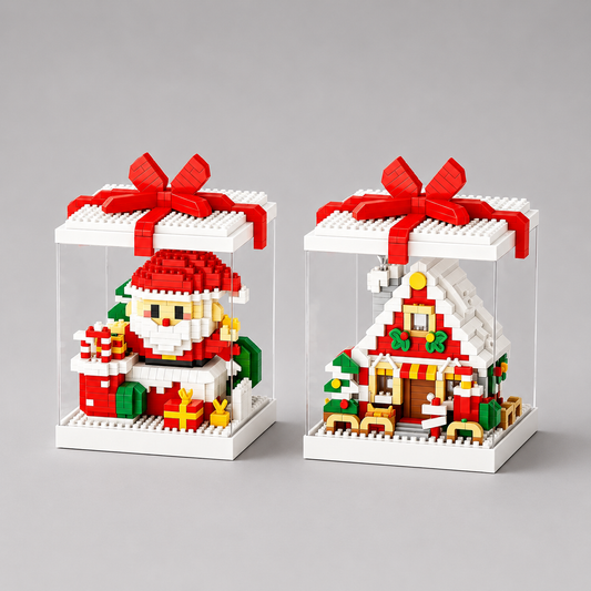 Kerst figuren in blok | Bouwpakket