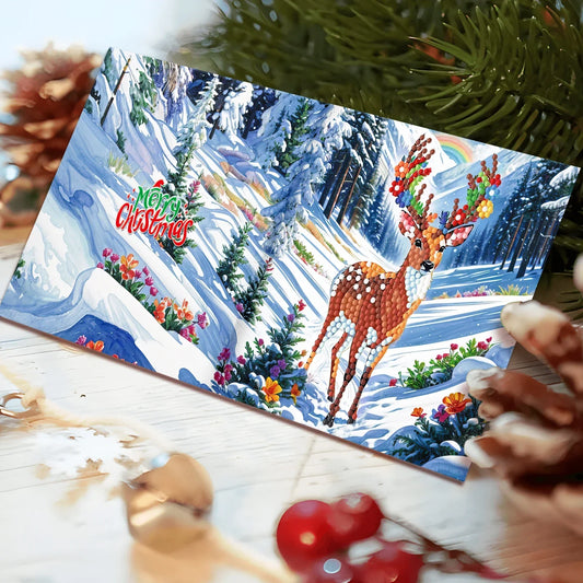 Kerstkaarten 12 stuks | 12 stuks | Diamond Painting