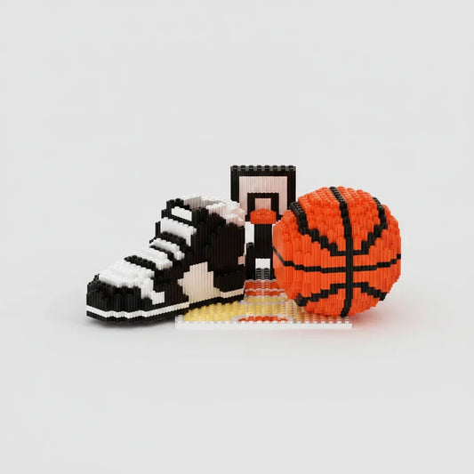 Basketbal schoen op veld | Bouwpakket