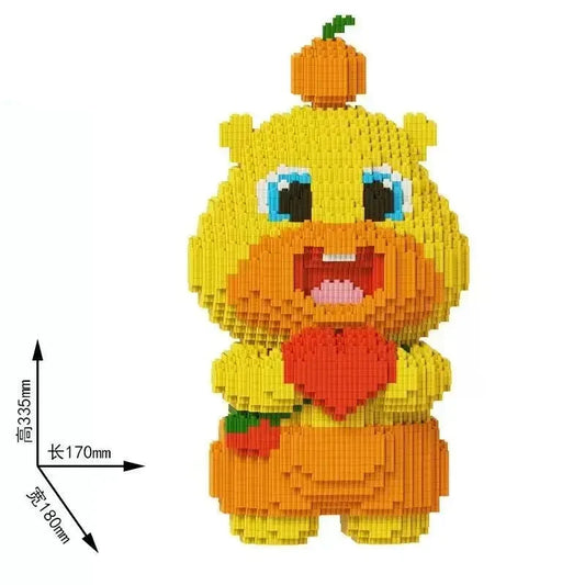 Gele teddybeer met hart | Bouwpakket