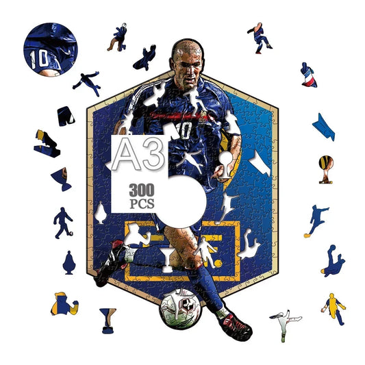 Zinedine Zidane | Houten Puzzel