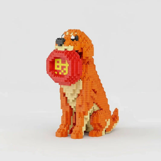Hond met frisbee | Bouwpakket