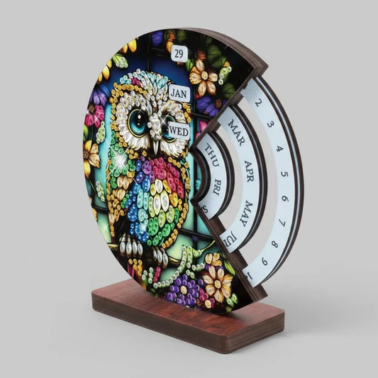 Gekleurde uil | Kalender | Diamond Painting