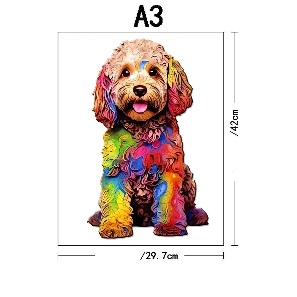Schattige hond | Houten Puzzel