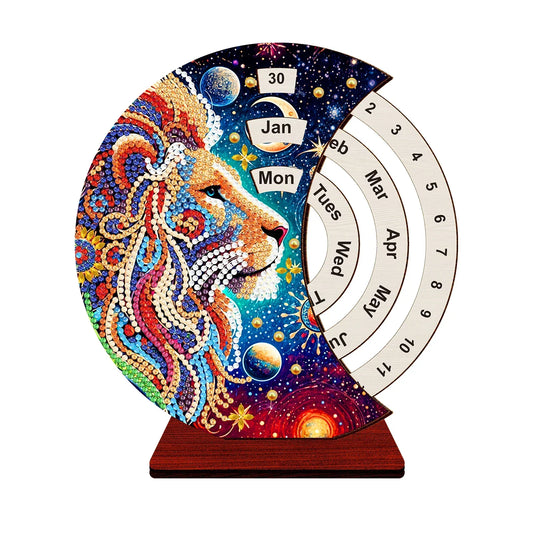 Leeuw | Kalender | Diamond Painting