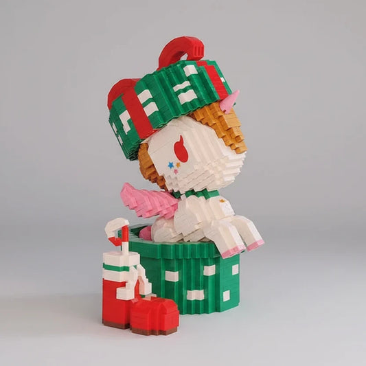 Eenhoorn in cadeau | Bouwpakket
