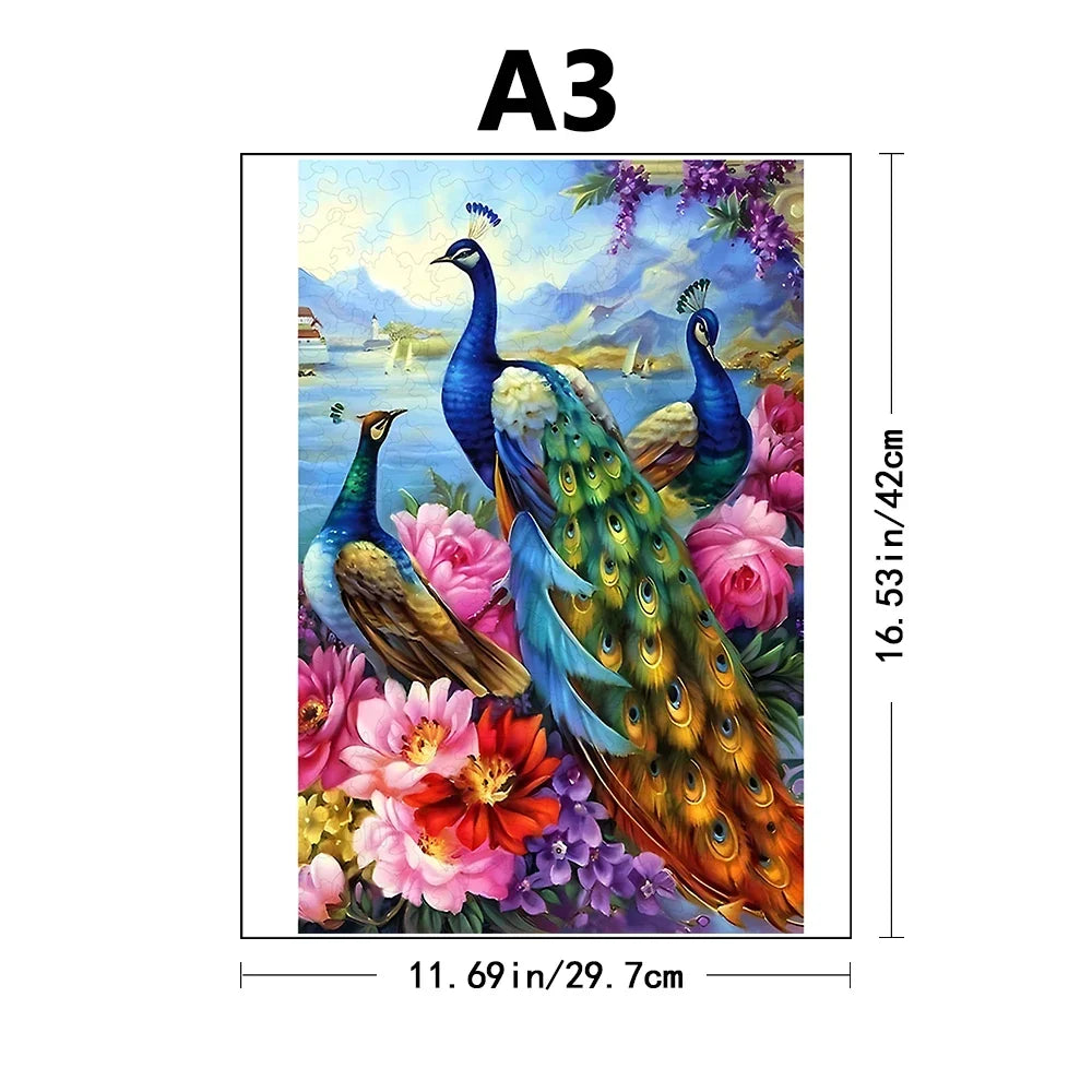 Pauwen | Houten Puzzel