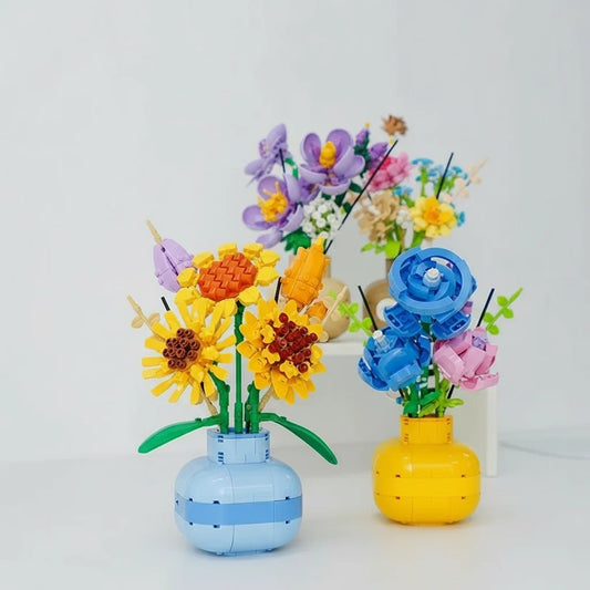 Zonnebloemen in vaas | Bouwpakket