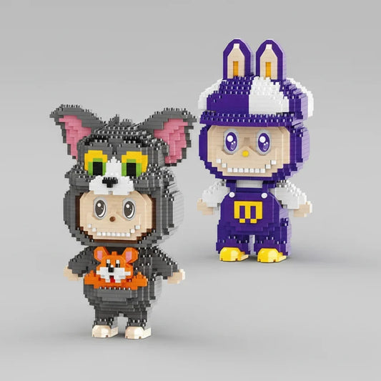 Harig monster in kattenpak met muis | Bouwpakket