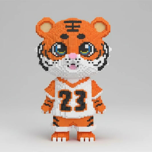 Tijger in sportshirt | Bouwpakket
