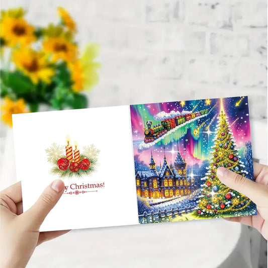 Kleurrijke kerstkaarten 6 stuks | 6 stuks | Diamond Painting