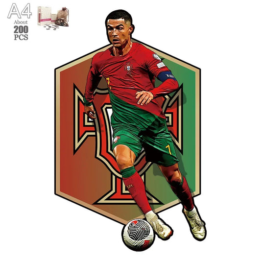 Ronaldo Portugal logo | Houten Puzzel