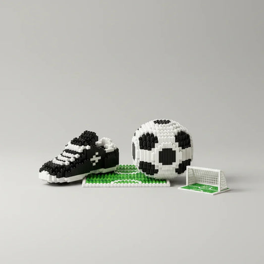 Voetbal schoen op veld | Bouwpakket