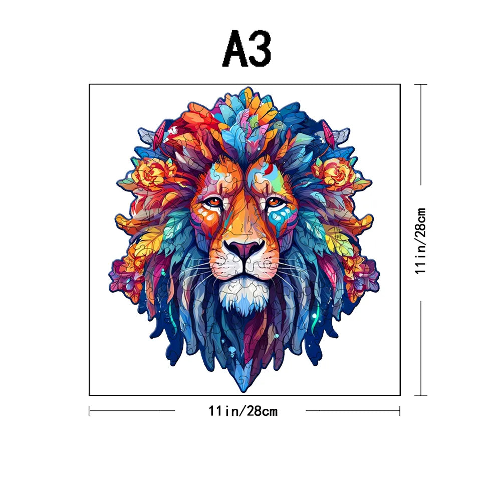 Koning leeuw | Houten Puzzel