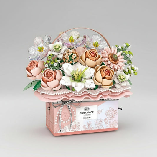 Roze rozenmand | Bouwpakket