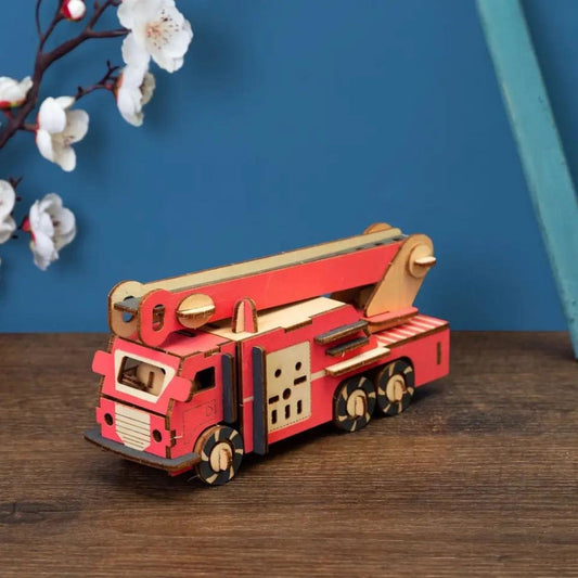 Brandweerwagen | 3D Houten Bouwpakket