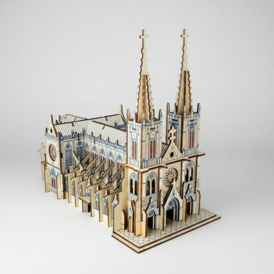 Kathedraal van het heilig hart | 3D Houten Bouwpakket