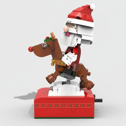 Kerstman op rendier | Bouwpakket