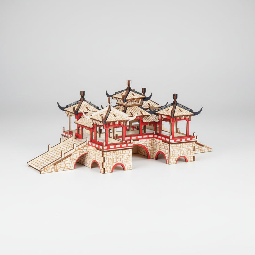 Lotusbrug | 3D Houten Bouwpakket