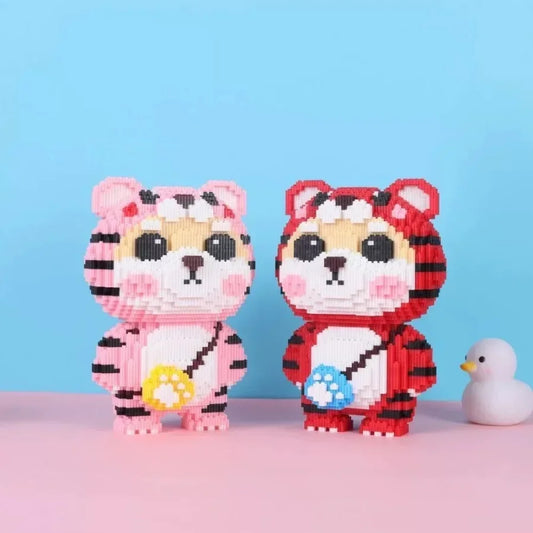 Tijger met tasje | Bouwpakket