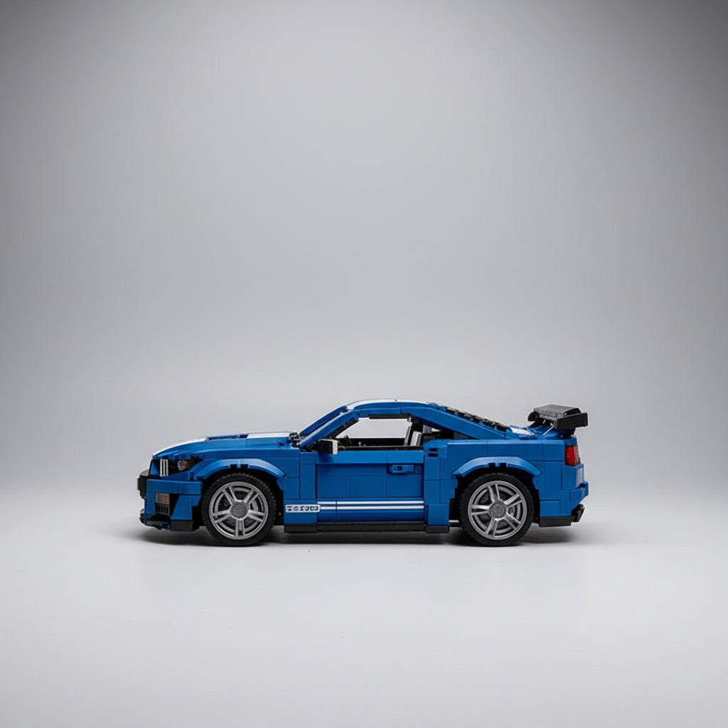 Coole blauwe sport auto | Bouwpakket