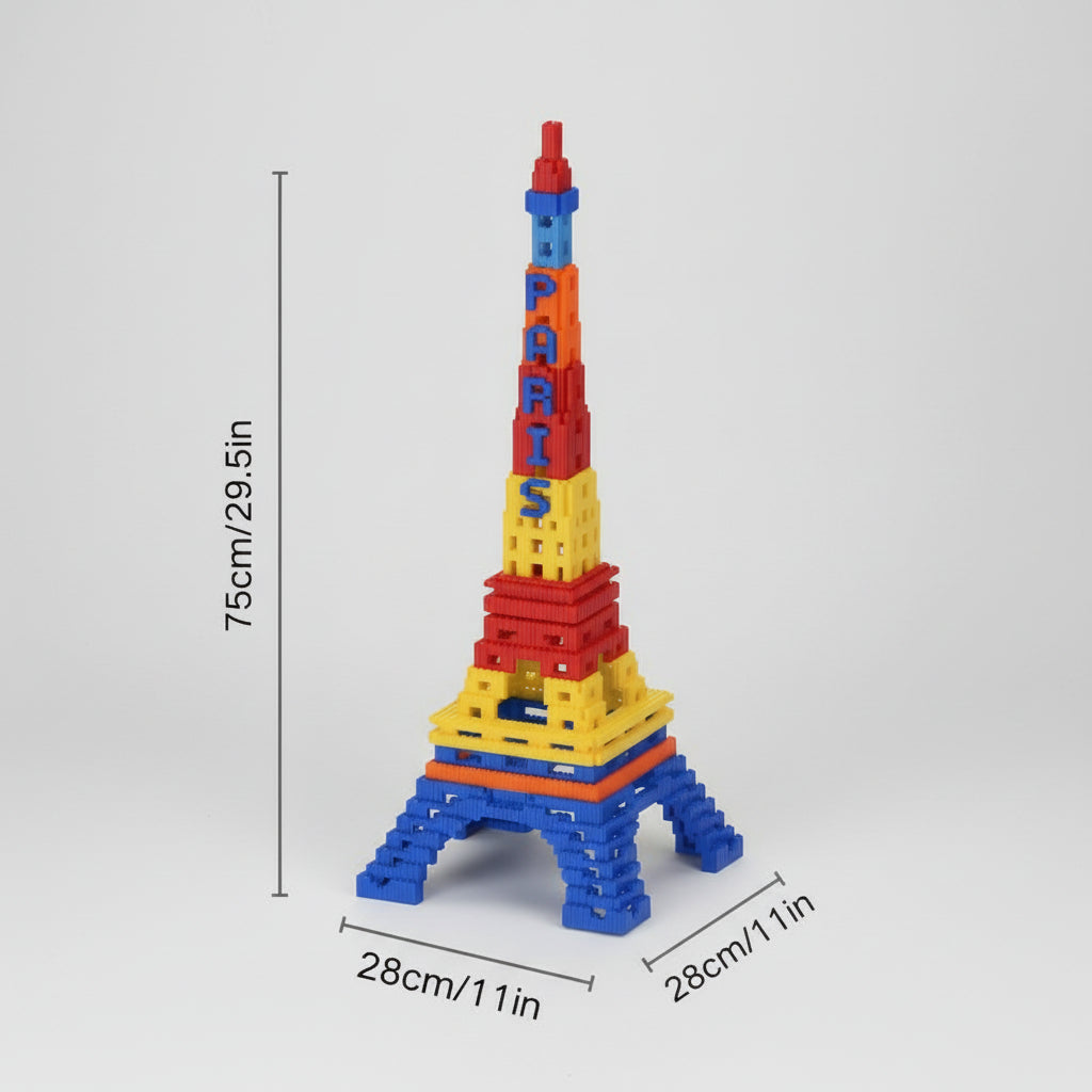Gekleurde eiffeltoren | Bouwpakket
