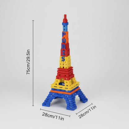 Gekleurde eiffeltoren | Bouwpakket