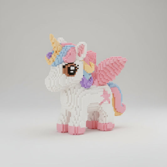 Mega eenhoorn pastel | Bouwpakket