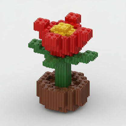 Cactus roos zonnebloem | Bouwpakket