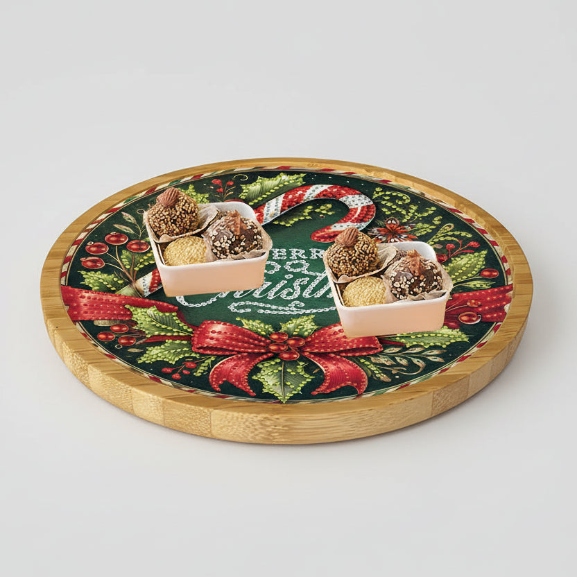 Vrolijk kerstfeest dienblad | Dienblad | Diamond Painting