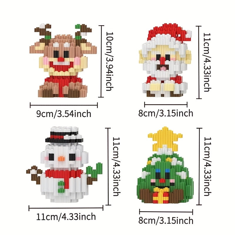 4 kerst mini s | Bouwpakket