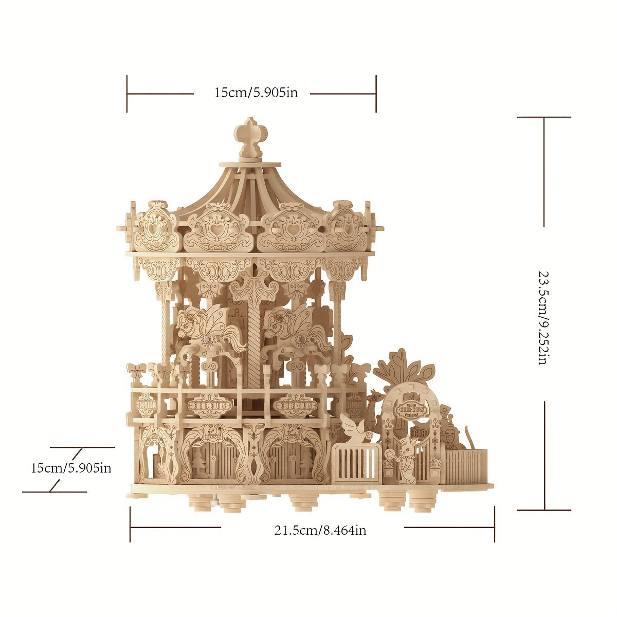 Draaimolen | 3D Houten Bouwpakket