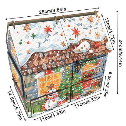 Huis met lades | Bouwpakket | Diamond Painting