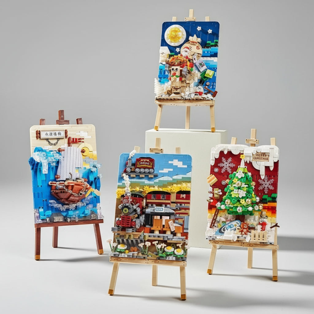 3d treinschilderij | Bouwpakket