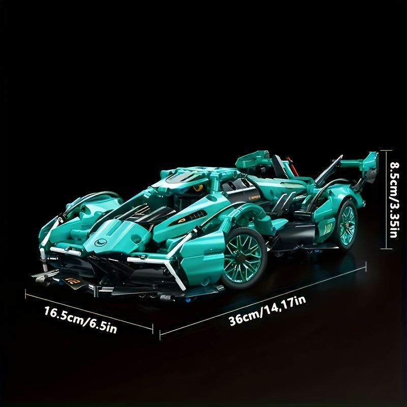 Blauwe superauto | Bouwpakket