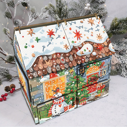 Huis met lades | Bouwpakket | Diamond Painting