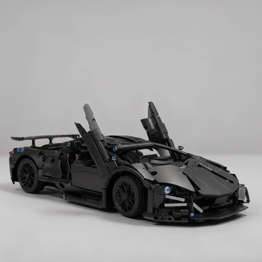 Luxe zwarte sport auto | Bouwpakket