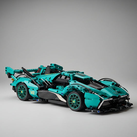 Blauwe superauto | Bouwpakket