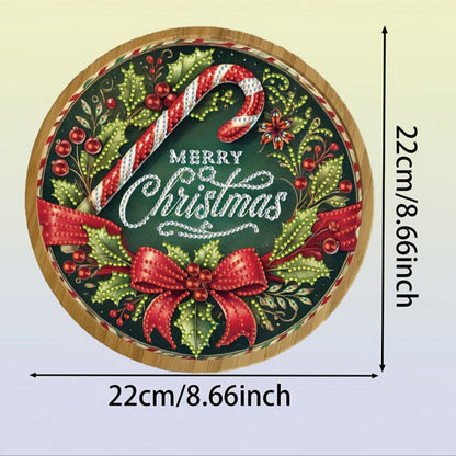 Vrolijk kerstfeest dienblad | Dienblad | Diamond Painting
