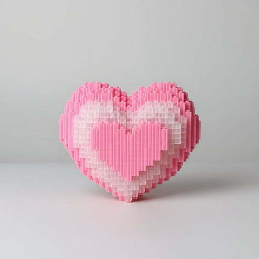 Roze hart | Bouwpakket