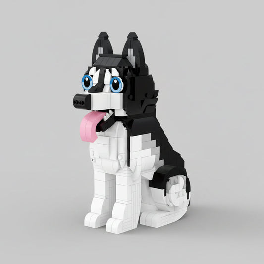 Zittende husky | Bouwpakket