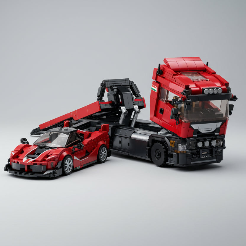 Trailer met superauto | Bouwpakket