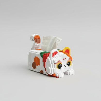 Katten tissuedoos | Bouwpakket