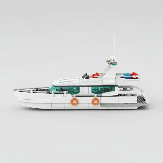 Witte dolfijn boot | Bouwpakket