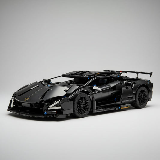 Luxe zwarte sport auto | Bouwpakket